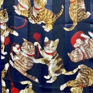 Basha Scarves Playful Kitten Novelty Scarf, 59”‎ x 13.5”